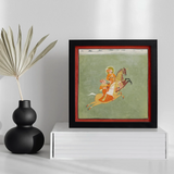 Maharana Ari Singh of Mewar Riding with a Companion Art Print / Canvas, Maharana Ari Singh, Maharana Ari, Ari Singh, Flat Mineral Ground,