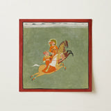 Maharana Ari Singh of Mewar Riding with a Companion Art Print / Canvas, Maharana Ari Singh, Maharana Ari, Ari Singh, Flat Mineral Ground,