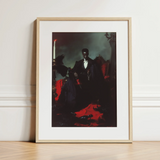 Maharet - Gay Black Vampire Art Print / Canvas, 12x16’’ / 31x41cm / Natural Frame / Matboard, Posters Prints & Visual Artwork, Toby Leon