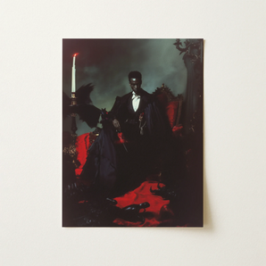 Maharet - Gay Black Vampire Art Print / Canvas, 12x16’’ / 31x41cm / Unframed / no Border, Posters Prints & Visual Artwork, Toby Leon