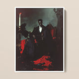 Maharet - Gay Black Vampire Art Print / Canvas, 12x16’’ / 31x41cm / White Frame, Posters Prints & Visual Artwork, Toby Leon