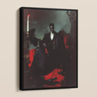 Maharet - Gay Black Vampire Framed Canvas, Framed Gothic Portrait