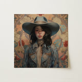 Mahsuri - Lesbian Japanese Cowgirl Art Print / Canvas, 12x12’’ / 31x31cm / Unframed / no Border, Posters Prints & Visual Artwork, Toby Leon