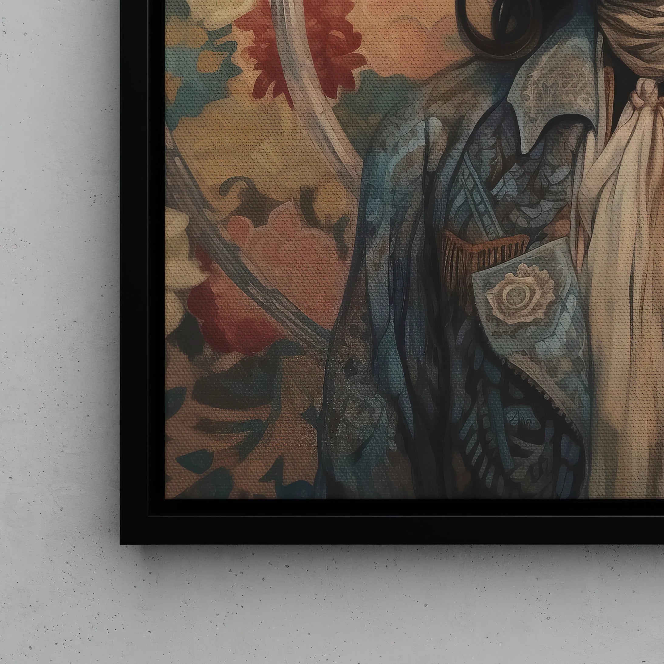 Mahsuri - Lesbian Japanese Cowgirl Sapphic Framed Canvas - Posters Prints & Visual Artwork - Aesthetic Art