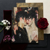 Makeup - Neo-baroque Gay Male Couple Art Print / Canvas Glossy Rectangular Dramatic Romantic Scene Two, Prints