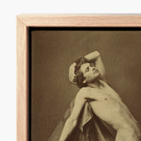 Male Figure in Repose - Gaudenzio Marconi Fine Art Print / Canvas Sepia-toned Classical Dynamic Pose, Thigh Curves, Sunlit Ruin Prints