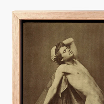 Male Figure in Repose - Gaudenzio Marconi Fine Art Print / Canvas Sepia-toned Classical Dynamic Pose, Thigh Curves, Sunlit Ruin Prints