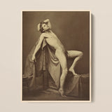 Male Figure in Repose - Gaudenzio Marconi Fine Art Print / Canvas, 12x16’’ / 31x41cm / Natural Frame, Posters Prints & Visual Artwork, Toby