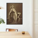 Male Figure in Repose - Gaudenzio Marconi Framed Canvas, Framed Nude Male Figure Art