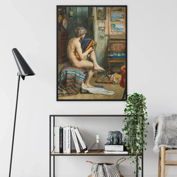 Male Nude with Accordion - Julien Renevier Art Print / Canvas, Posters Prints & Visual Artwork, Toby Leon