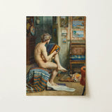 Male Nude with Accordion - Julien Renevier Art Print / Canvas, Renevier’s Male Nude, Julien Renevier Gay, Renevier Gay Art