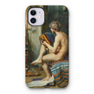 Male Nude with Accordion - Julien Renevier Iphone Case, 11 / Matte, Iphone Case Classical Painting Nude Figure Book Seated