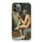 Male Nude with Accordion - Julien Renevier Iphone Case, 11 Pro / Matte, Iphone Case Classical Nude Painting Figure Book Seated
