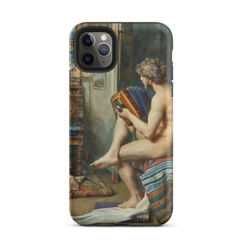 Male Nude with Accordion - Julien Renevier Iphone Case, 11 Pro Max / Matte, Artistic Phone Case
