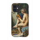 Male Nude with Accordion - Julien Renevier Iphone Case, 12 Mini / Matte, Iphone Case Classical Painting Nude Figure Book Seated