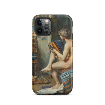 Male Nude with Accordion - Julien Renevier Iphone Case, 12 Pro / Matte, Artistic Phone Case