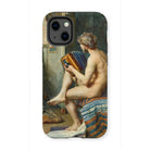 Male Nude with Accordion - Julien Renevier Iphone Case, 13 Mini / Matte, Iphone Case Classical Art Painting Nude Figure