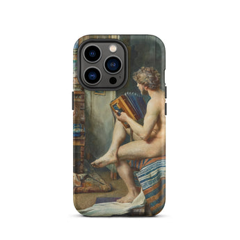 Male Nude with Accordion - Julien Renevier Iphone Case 13 Pro / Matte Artistic Phone Case Julien Renevier, Renevier Iphone Case,