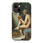 Male Nude with Accordion - Julien Renevier Iphone Case, 14 Plus / Matte, Iphone Case Classical Painting Nude Figure Seated Draped