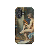 Male Nude with Accordion - Julien Renevier Iphone Case, 16 / Matte, Art-adorned Phone Case