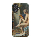 Male Nude with Accordion Julien Renevier Iphone Case, 16 Plus / Matte, Phone Case Classical Art