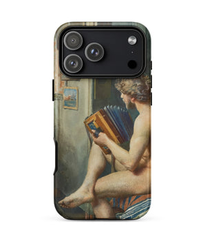 Iphone 17 Pro Max / Matte Male Nude with Accordion - Julien Renevier Case