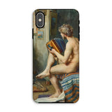 Male Nude with Accordion - Julien Renevier Iphone Case, Xs Max / Matte, Phone Case Classical Nude Painting