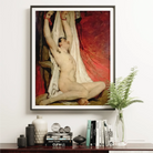 Male Nude with Arms Up-stretched - William Etty Art Print Posters Prints & Visual Artwork