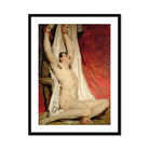 Male Nude Arms Upstretched - William Etty Art Print, Classical Oil Painting Nude Figure Upraised Arms Draped