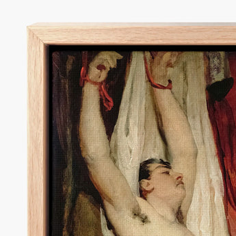 Male Nude Arms Upstretched - William Etty Art Print / Canvas Framed Classical Painting Figure Gay, Powerful Tableau Prints