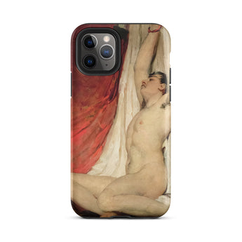 Male Nude Arms Upstretched - William Etty Iphone Case, 11 Pro / Matte, Artistic Phone Case