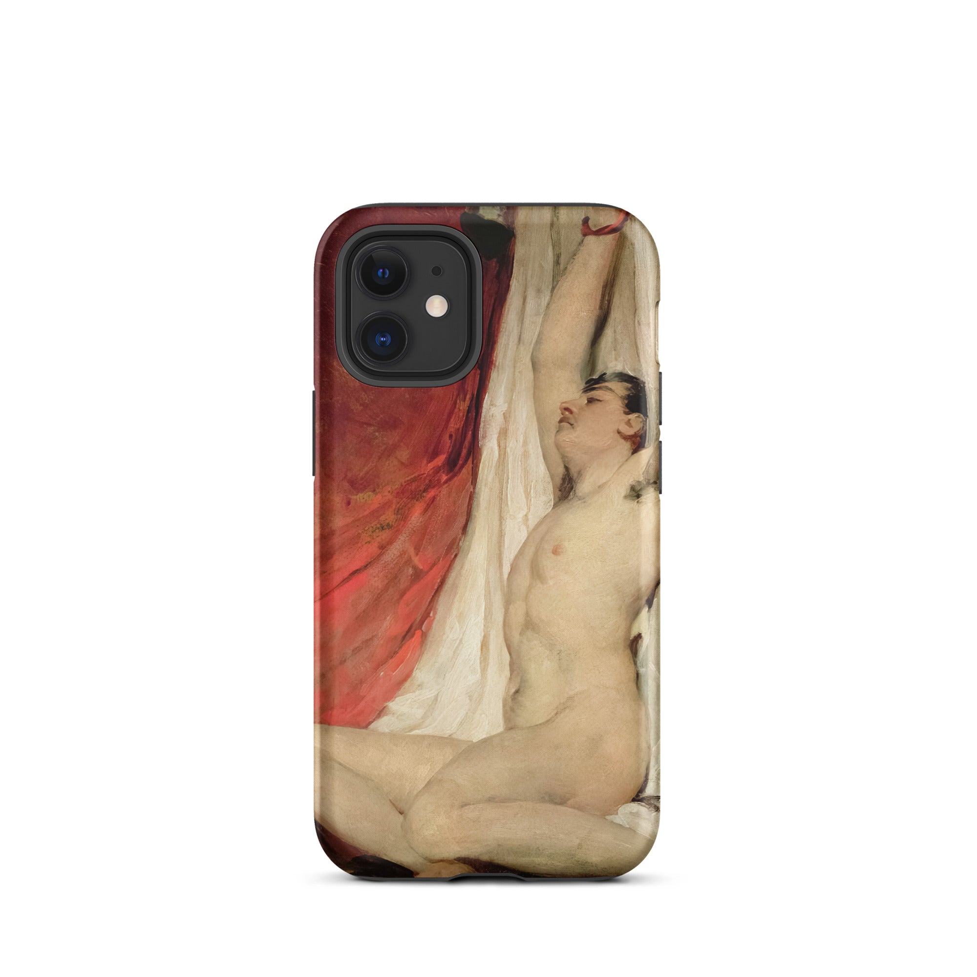 Male Nude Arms Upstretched William Etty Iphone Case, 12 Mini / Matte, Artistic Phone Case