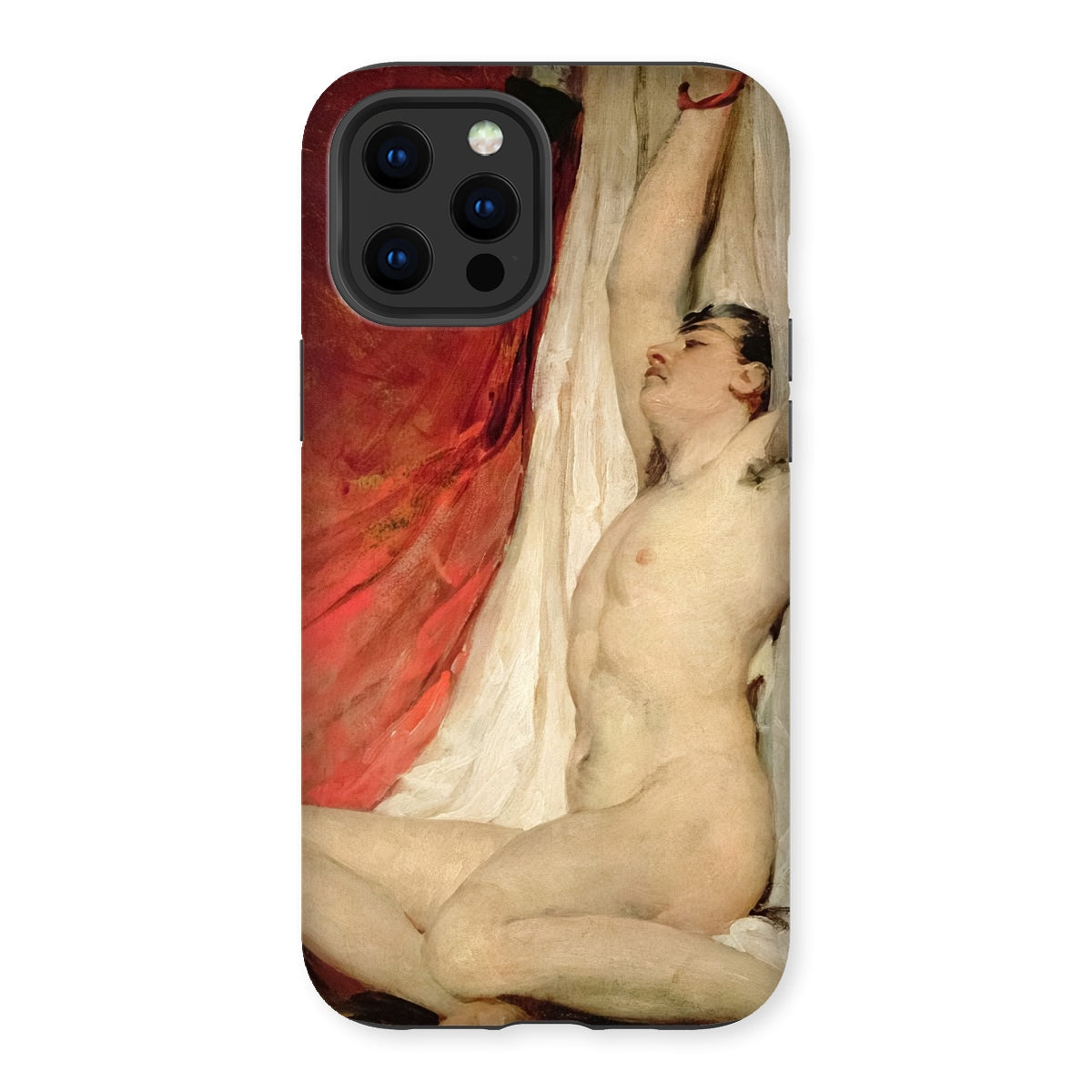 Male Nude Arms Upstretched - William Etty Iphone Case, 12 Pro Max / Matte, Phone Case Nude Male Figure