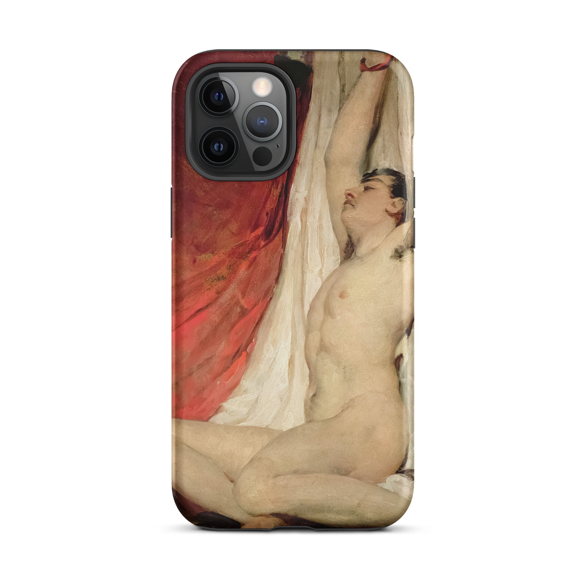 Male Nude Arms Upstretched William Etty Iphone Case, 12 Pro Max / Matte, Phone Case Nude Male Painting