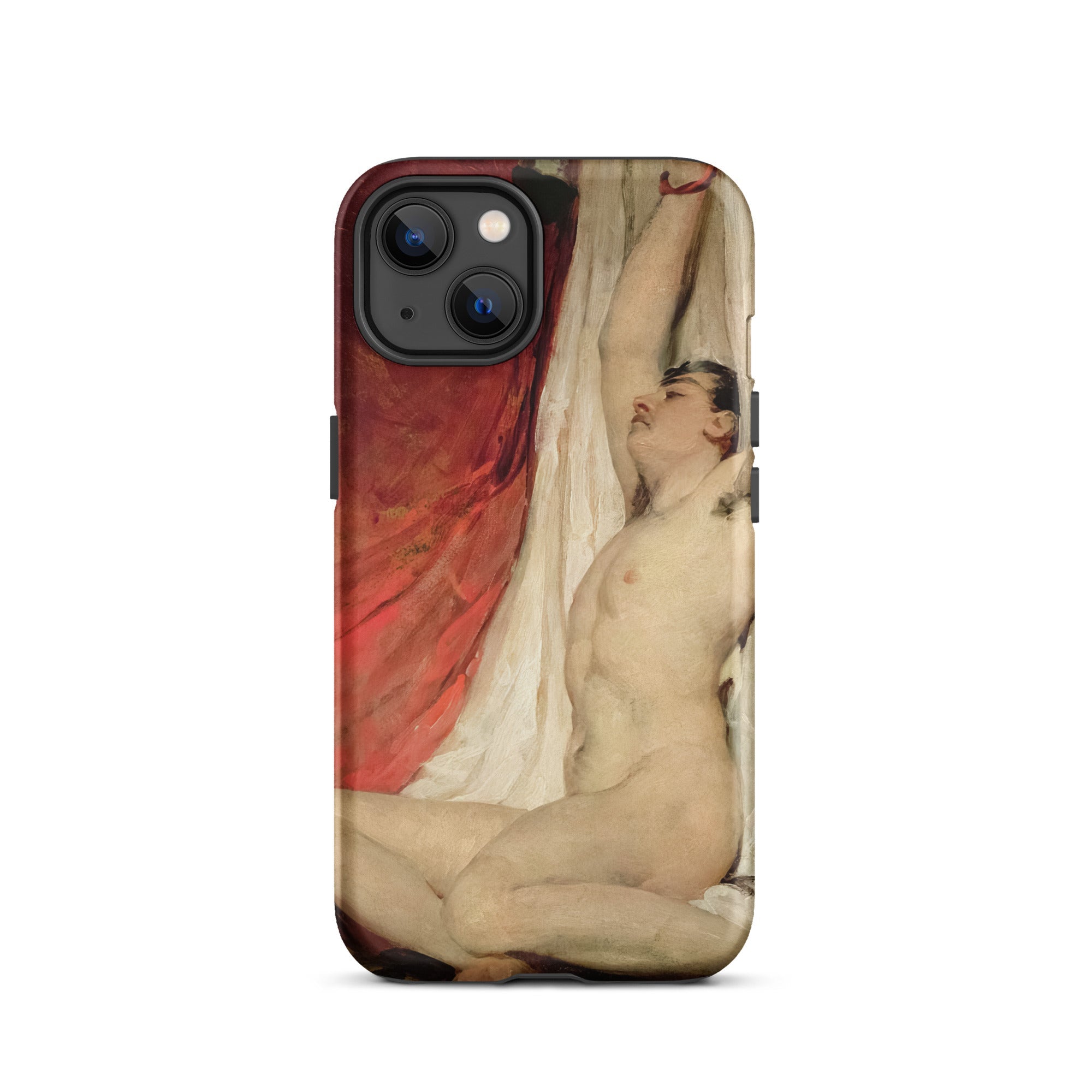 Male Nude Arms Upstretched William Etty Iphone Case, 13 / Matte, Artistic Phone Case