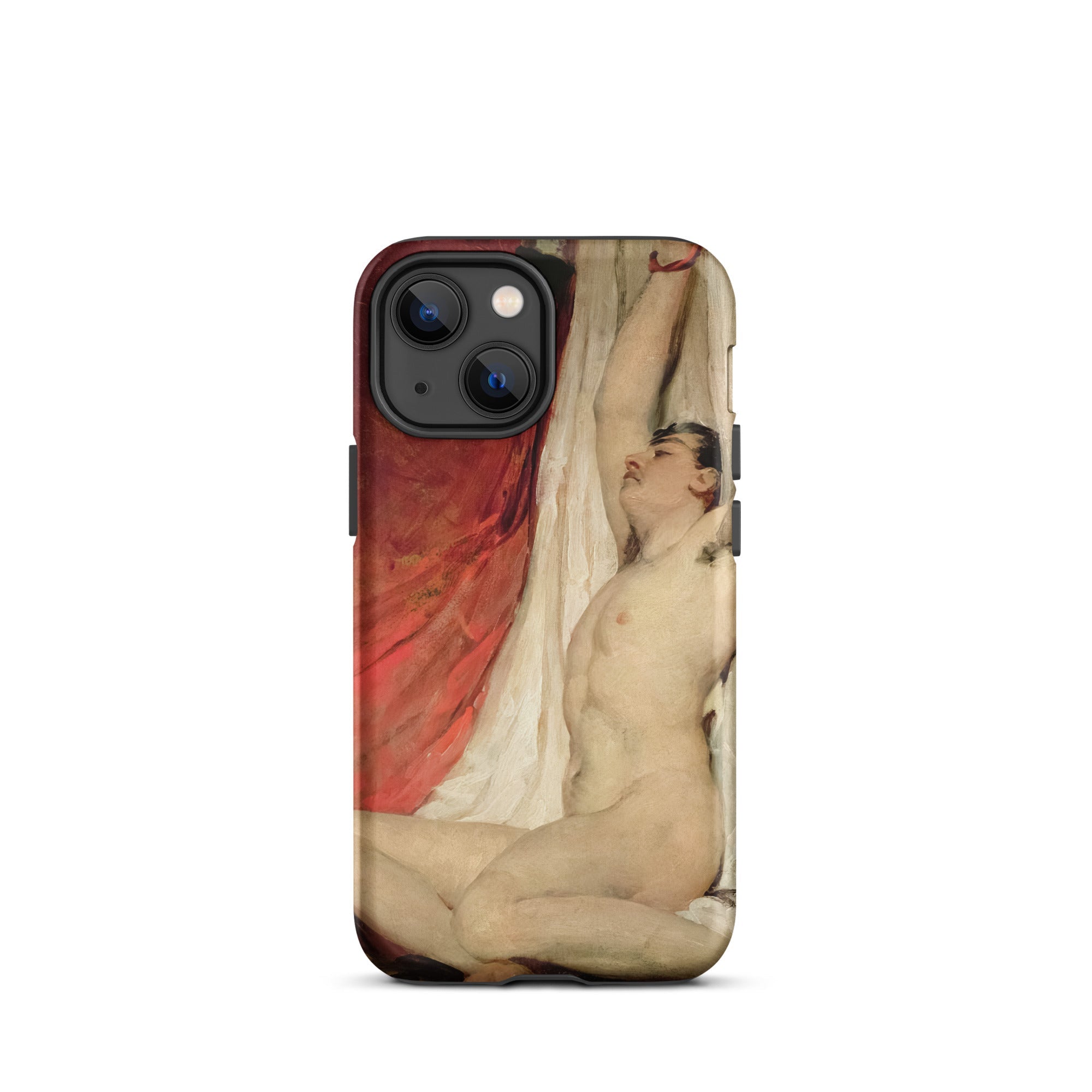 Male Nude Arms Upstretched William Etty Iphone Case, 13 Mini / Matte, Art Adorned Phone Case