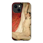 Male Nude Arms Upstretched - William Etty Iphone Case, 14 Plus / Matte, Artistic Phone Case