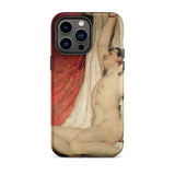 Male Nude Arms Upstretched - William Etty Iphone Case, 14 Pro Max / Matte, Artistic Phone Case