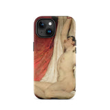 Male Nude Arms Upstretched - William Etty Iphone Case, 15 / Matte, Artistic Phone Case