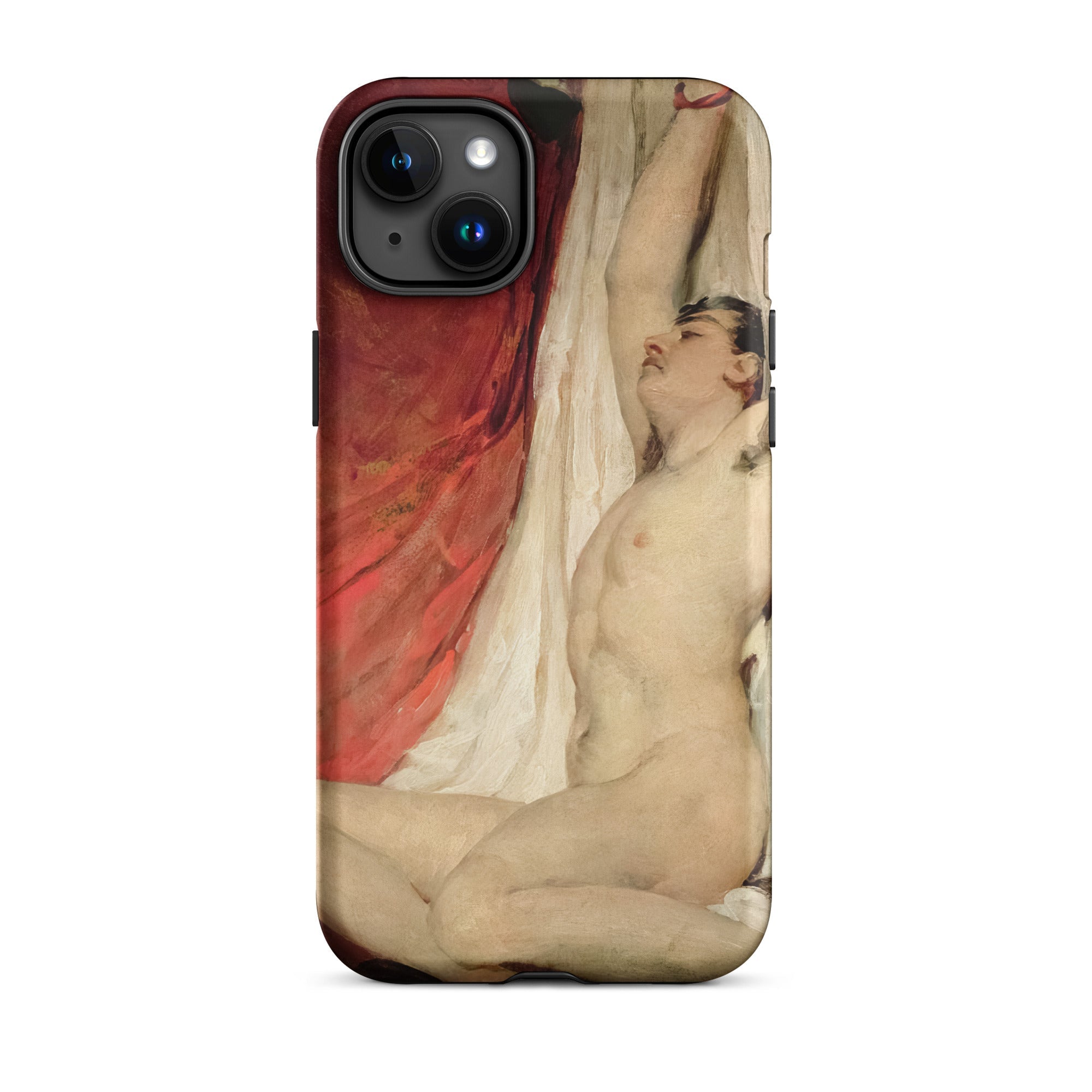 Male Nude Arms Upstretched William Etty Iphone Case, 15 Plus / Matte, Phone Case Nude Male Figure