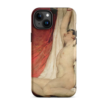 Male Nude Arms Upstretched - William Etty Iphone Case, 15 Plus / Matte, Phone Case Nude Male Figure