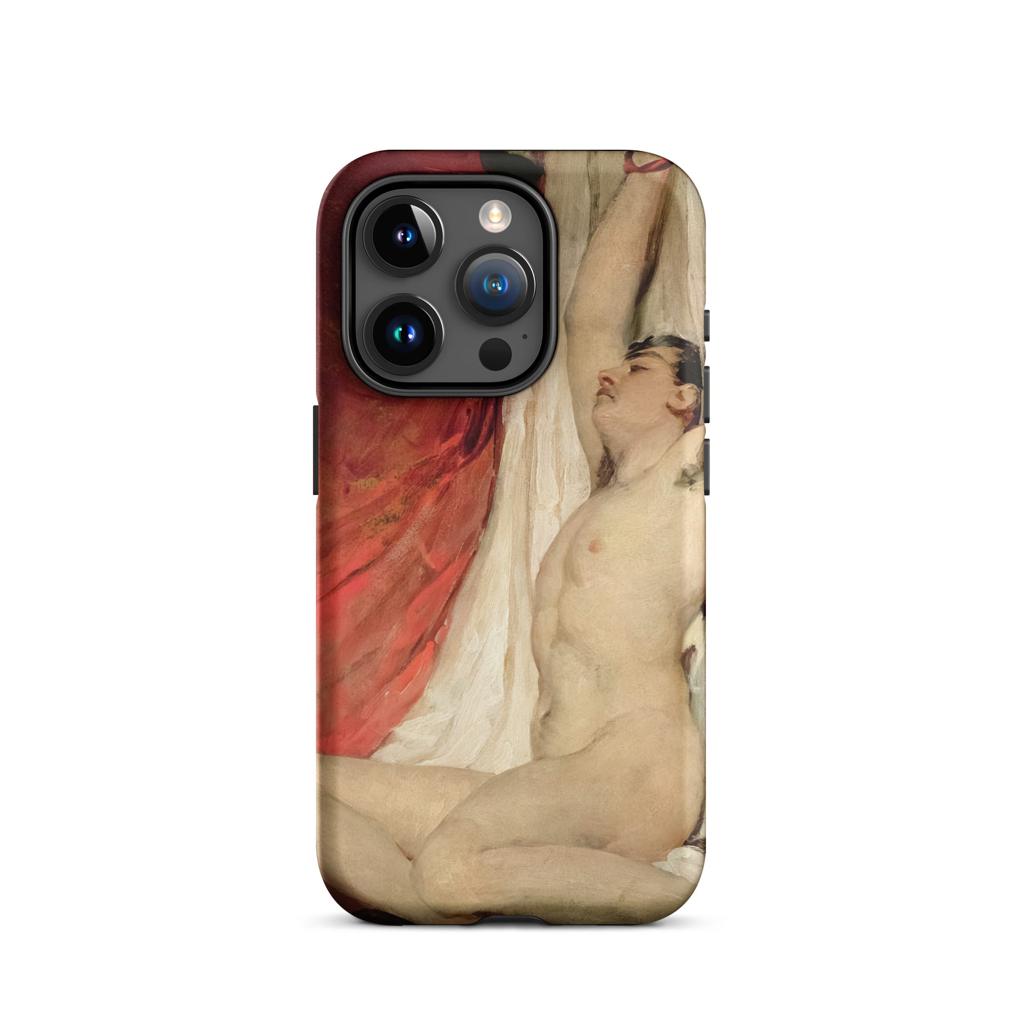 Male Nude Arms Upstretched William Etty Iphone Case, 15 Pro / Matte, Artistic Phone Case
