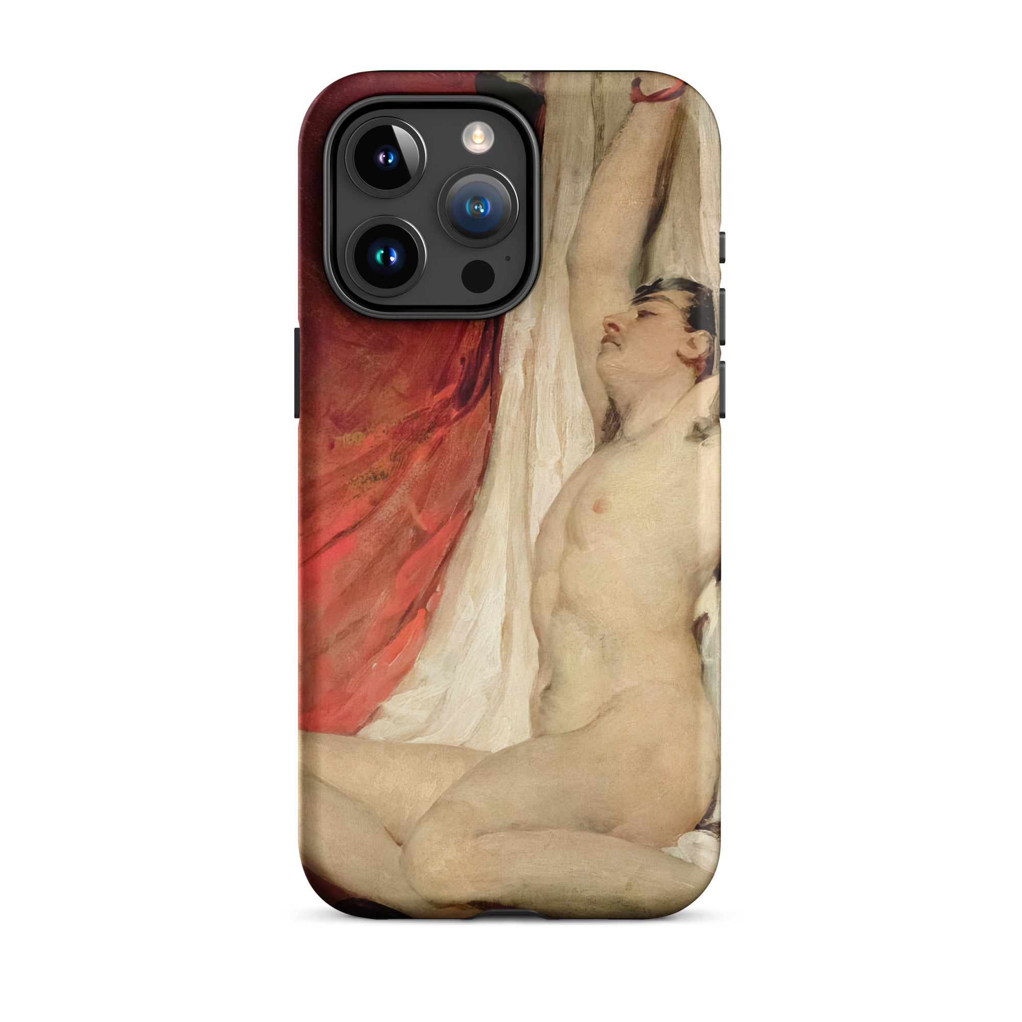 Male Nude Arms Upstretched William Etty Iphone Case, 15 Pro Max / Matte, Phone Case Nude Male Figure