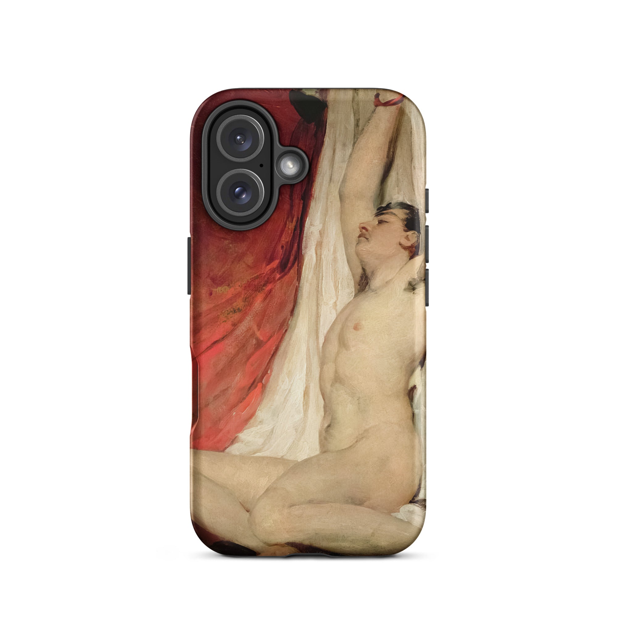 Male Nude Arms Upstretched William Etty Iphone Case, 16 / Matte, Phone Case Nude Male Figure