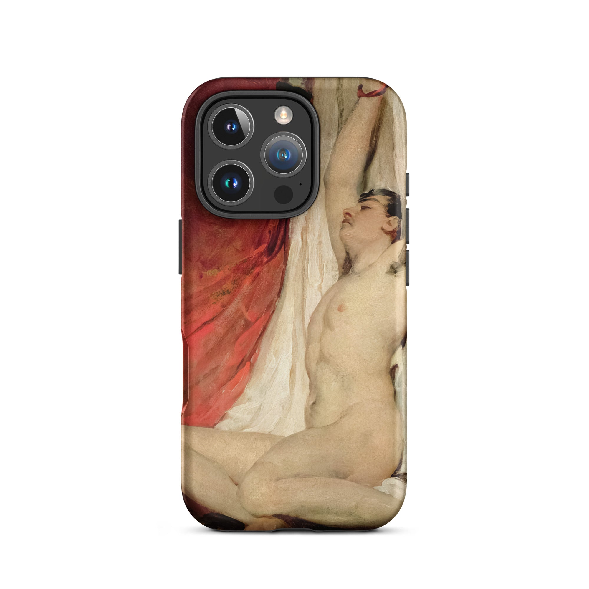 Male Nude Arms Upstretched William Etty Iphone Case, 16 Pro / Matte, Artistic Phone Case