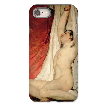 Male Nude Arms Upstretched - William Etty Iphone Case, 8 / Matte, Phone Case Nude Male Painting