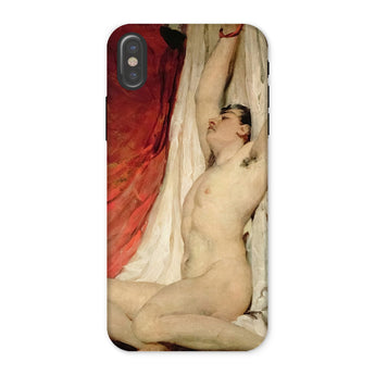 Male Nude Arms Upstretched - William Etty Iphone Case, x / Matte, Phone Case Nude Male Figure