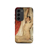 Male Nude Arms Upstretched - William Etty Phone Case Samsung Galaxy S23 / Matte Phone Case Classical Painting Nude Male Figure Defined Fine