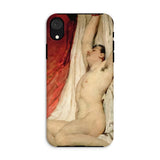 Male Nude Arms Upstretched - William Etty Phone Case Iphone Xr / Matte Phone Case Nude Male Painting Fine Art, Iphone