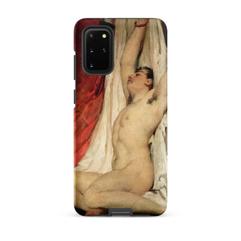 Male Nude Arms Upstretched - William Etty Samsung Case, Galaxy S20 Plus / Matte, Phone Case Classical Painting Nude Figure